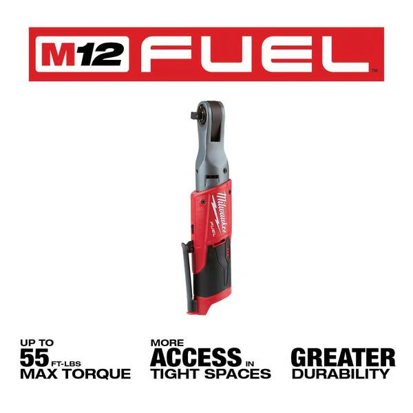 M12 FUEL 12V Lithium-Ion Brushless Cordless Stubby 3/8 in. Impact Wrench / 3/8 in. Ratchet/Die Grinder (3-Tool)