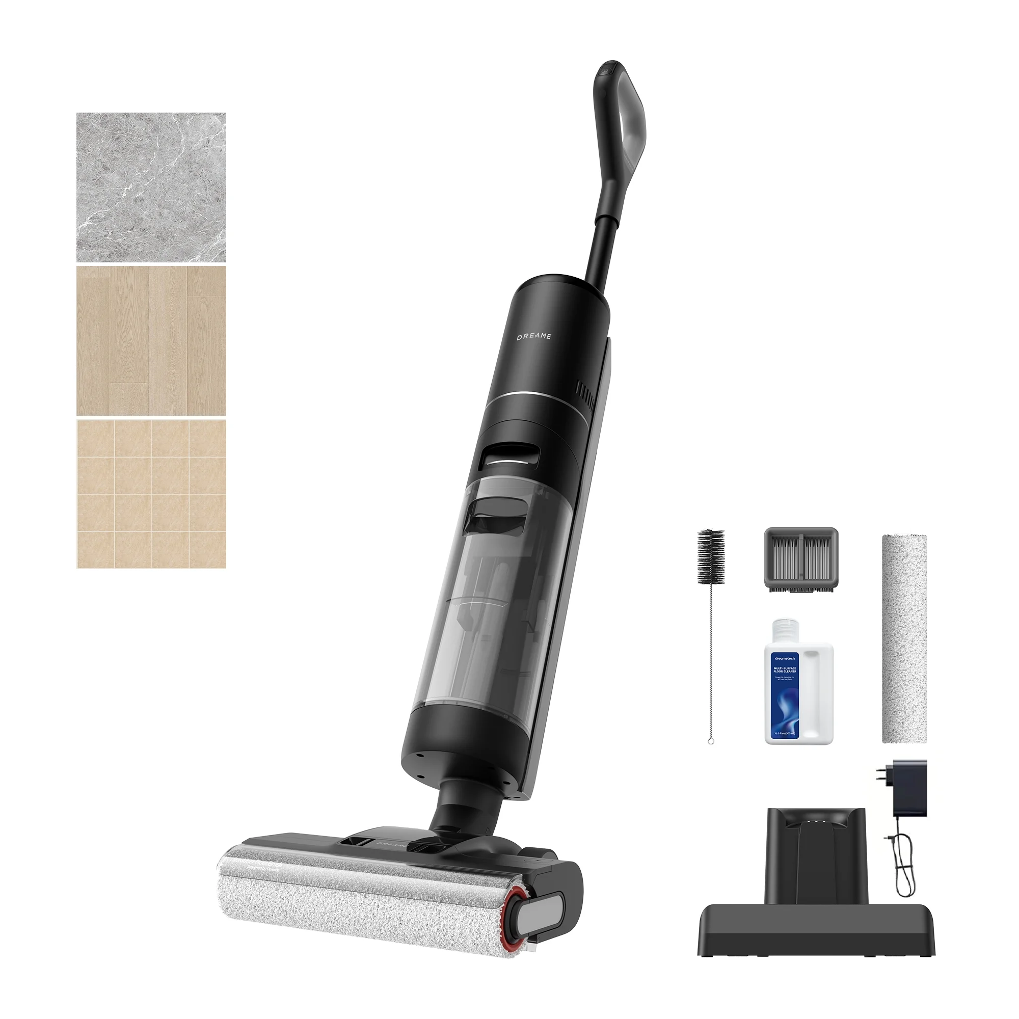 Dreame H12 Pro 900ml, 300W HP Wet Dry Vacuum Cleaner for Hard Floors with Accessories Included