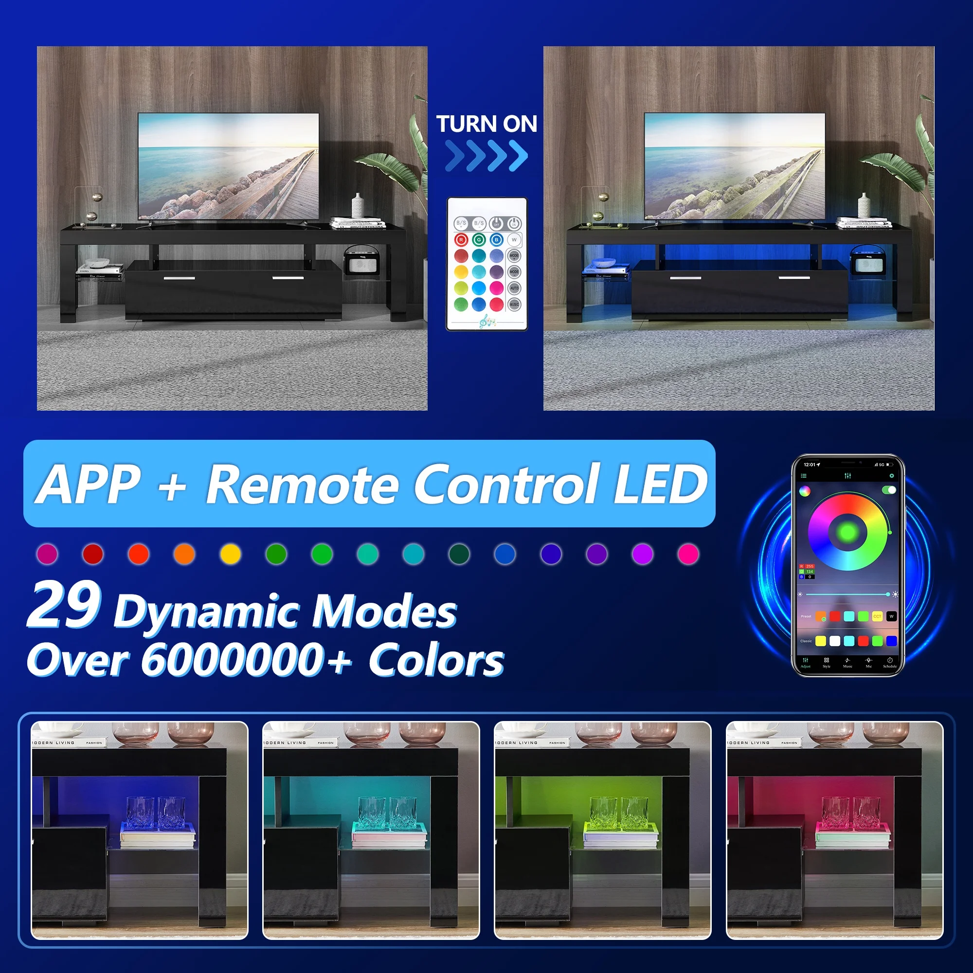 UHOMEPRO TV Stand for TV up to 70