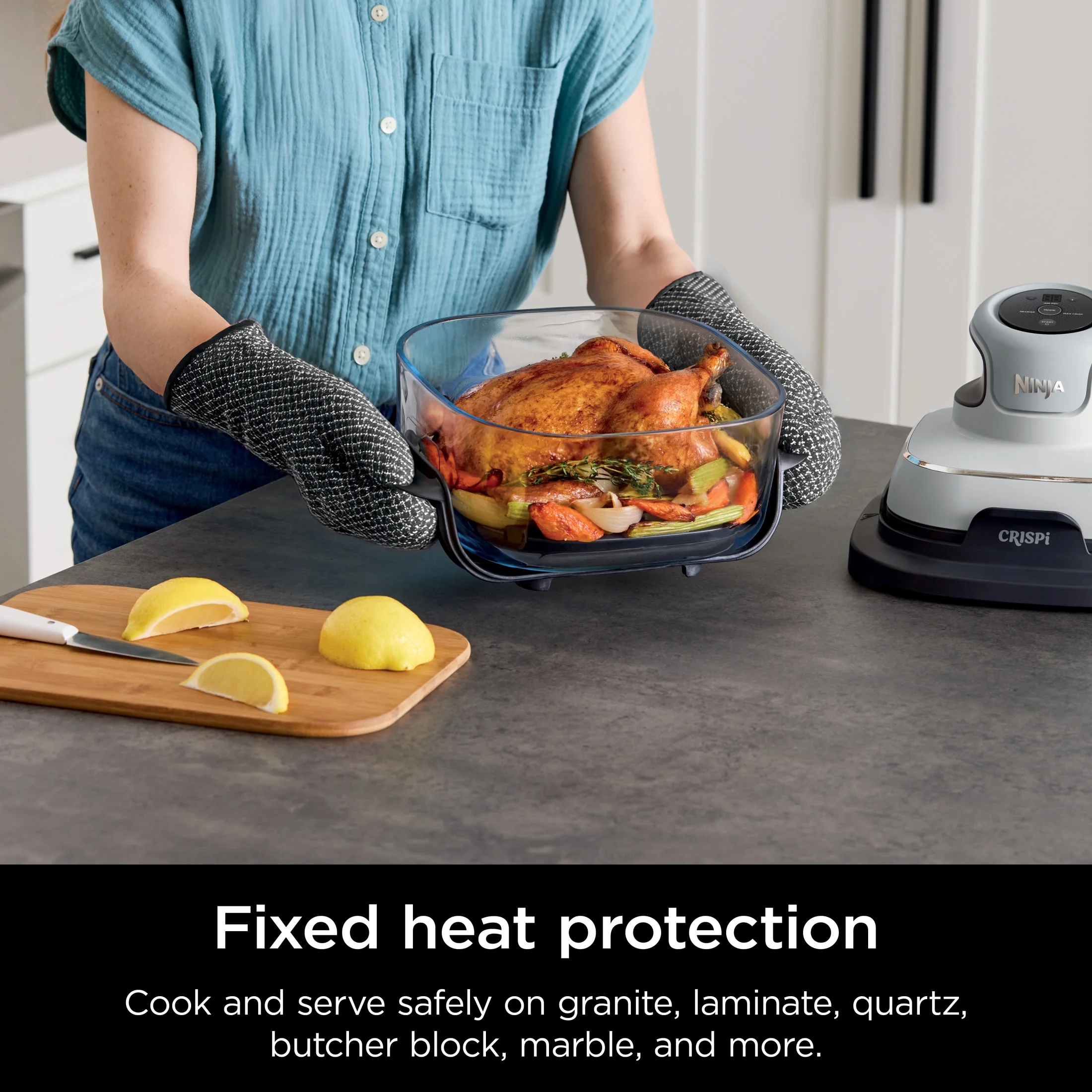 Ninja Crispi 3-in-1 Portable Cooking System with 4 QT TempWare Container