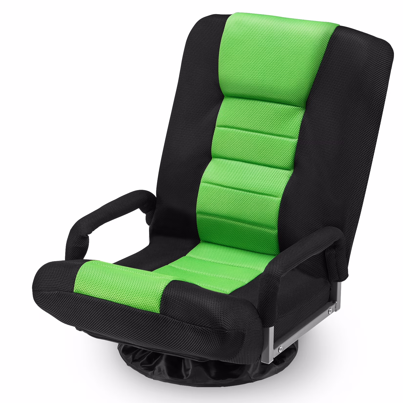 Avocahom Swivel Gaming Floor Chair w/ Armrest Handles, No Assembly gaming chair rocker, Folding Reclining Sofa w/6 Position Adjustable Backrest for Video Games, Watching TV, Reading,Blue