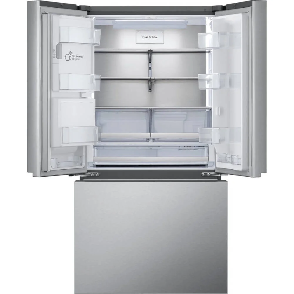 LG LRYXC2606S 25.5 Cu. Ft. Stainless Steel French Door Counter Depth Smart Refrigerator