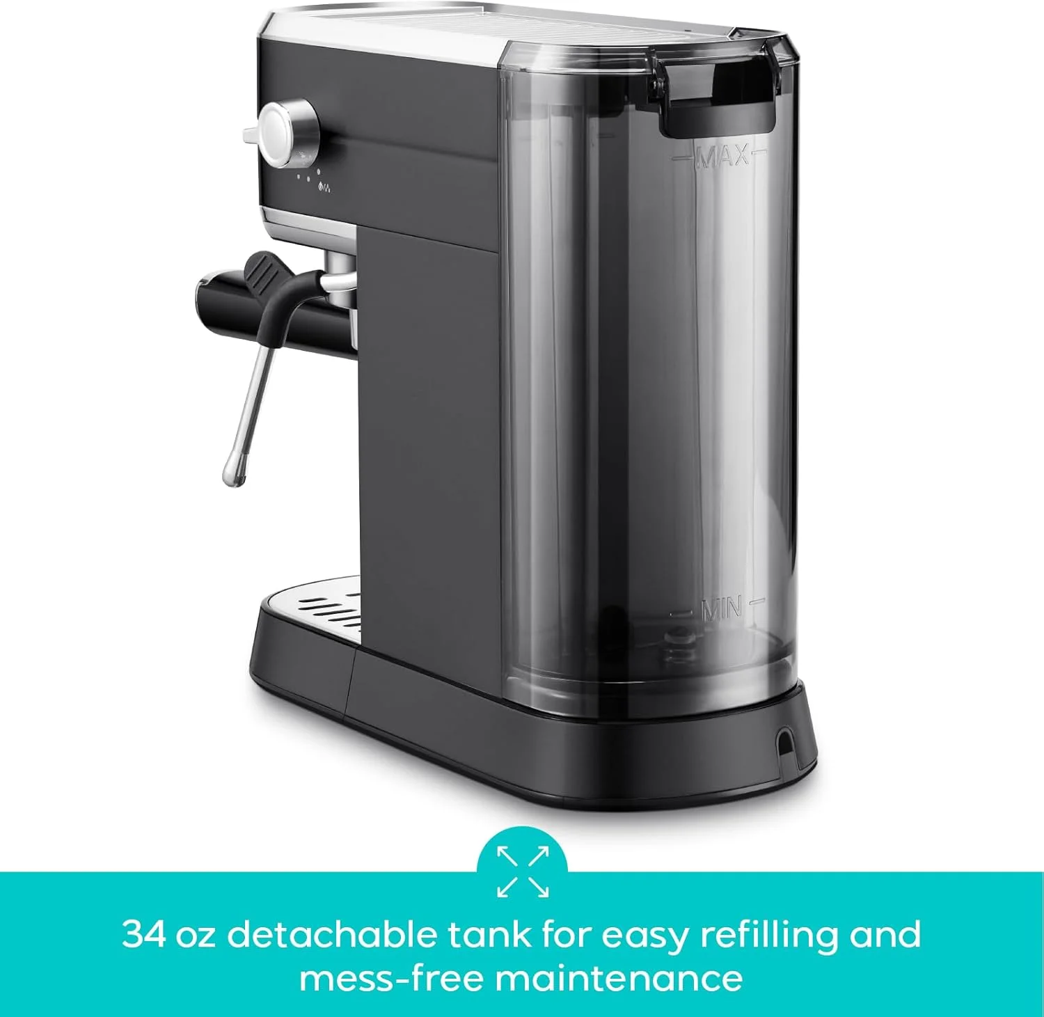 CASABREWS CM5418 20-Bar Espresso Machine and Coffee Maker, Silver