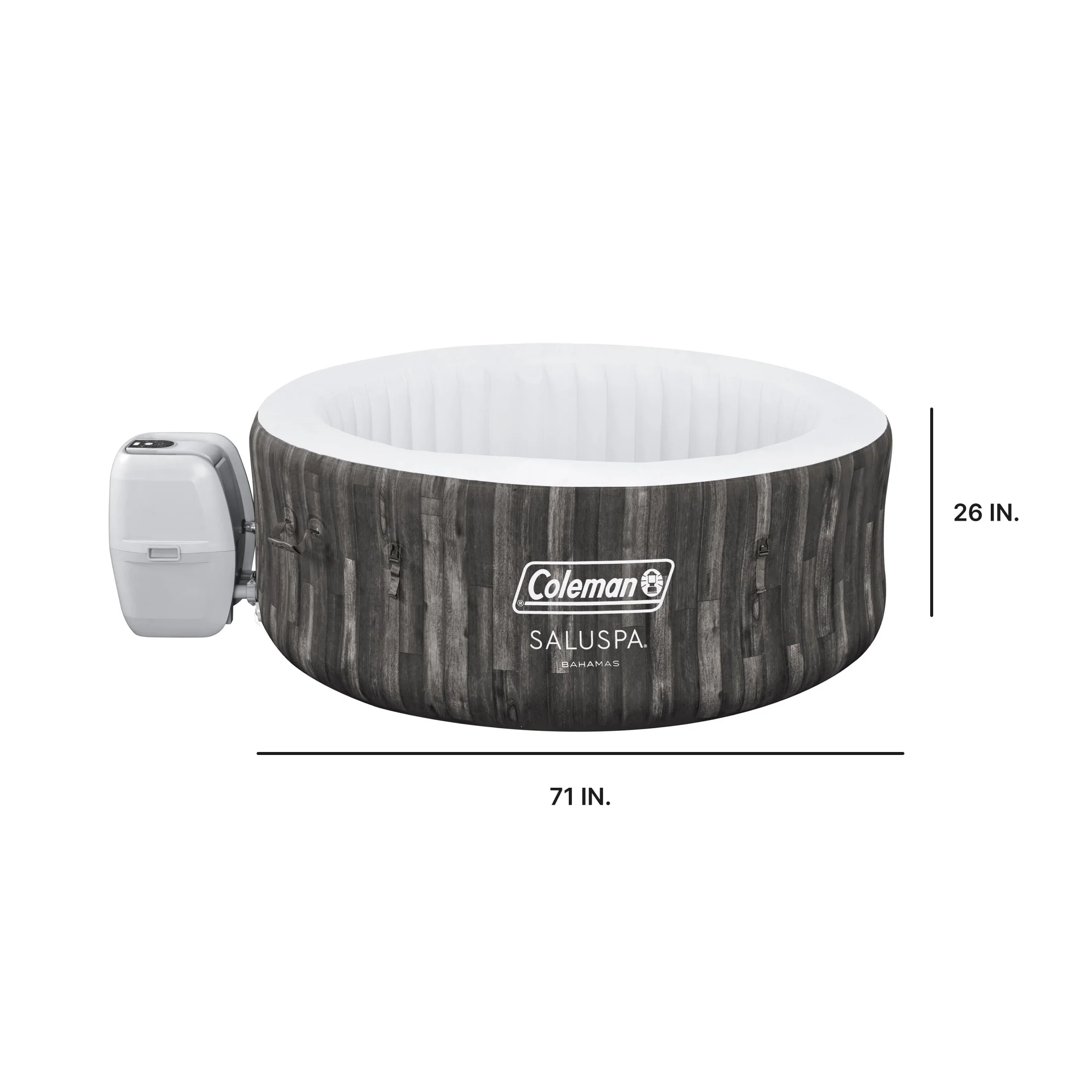 Coleman Bahamas AirJet Inflatable Outdoor Round Hot Tub 2-4 Person with Pump #P08411
