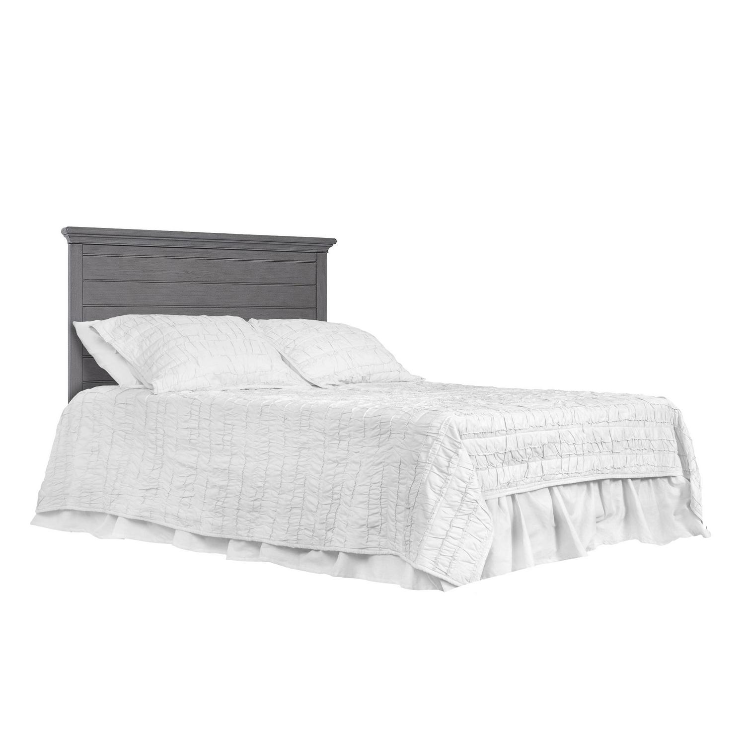 evolur Waverly 5-in-1 Full Panel Convertible Crib. Rustic Grey