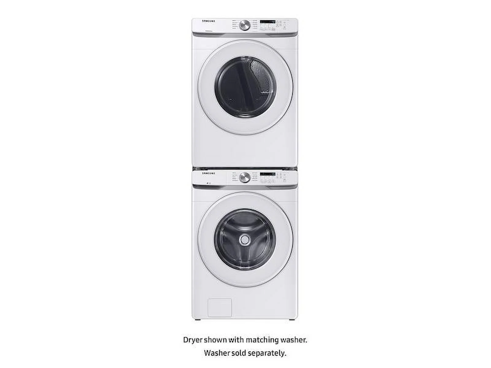 Samsung DVE45T6000W 7.5 Cu. Ft. Front Load Electric Dryer with Sensor Dry