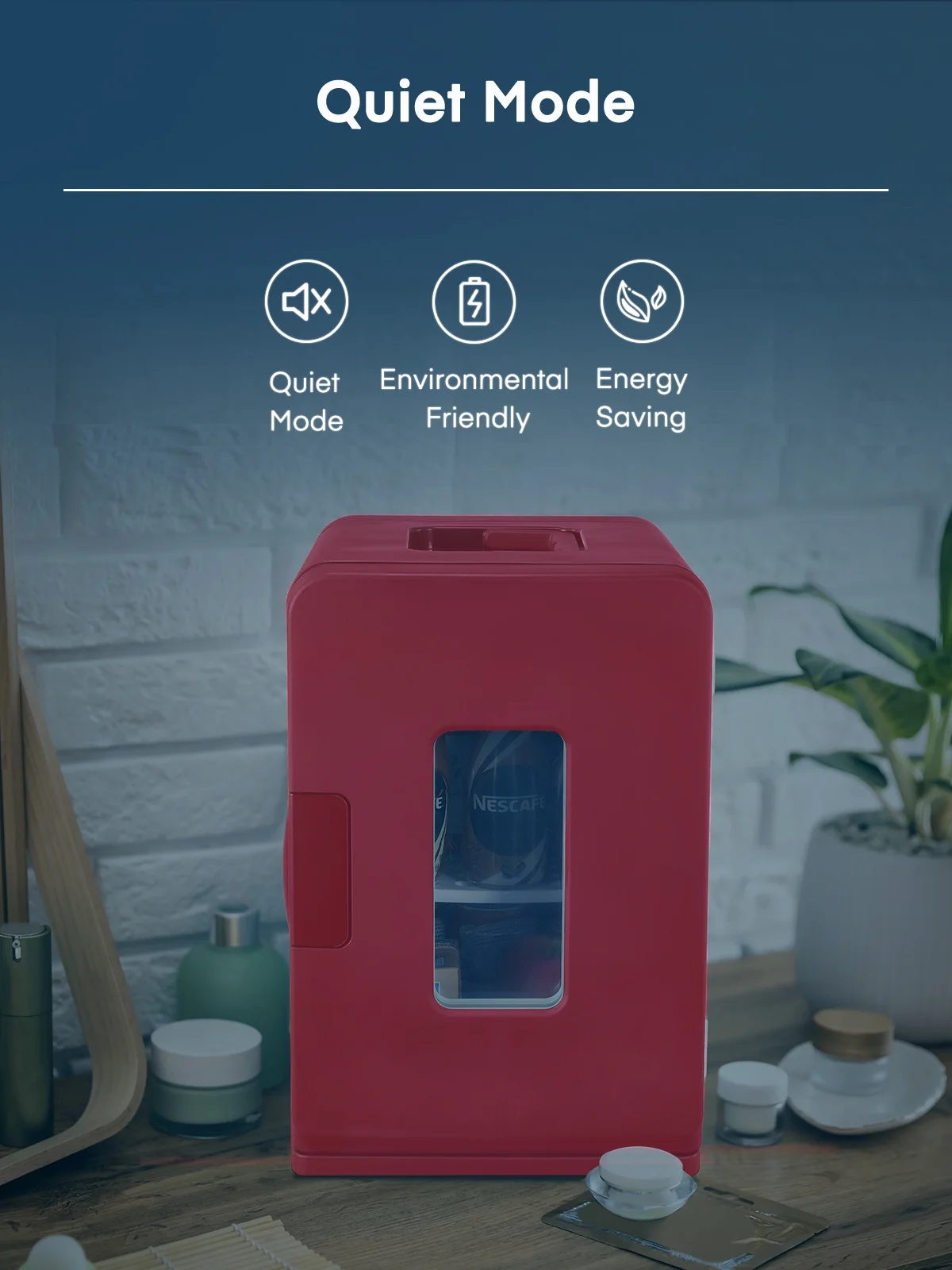 15L/21 Can Mini Fridge for Bedroom Refrigerator Cooler&Warmer, AC/DC, 1 Door, 11.8