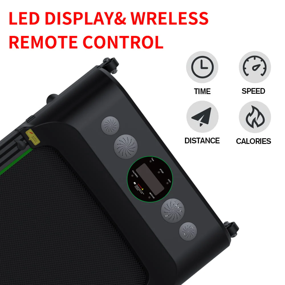 Under Desk Treadmill 2.5HP Slim Walking Treadmill 265LBS - Electric Treadmill with Remote Control LED Display, Running Walking Jogging for Home Office Use (Installation Free)