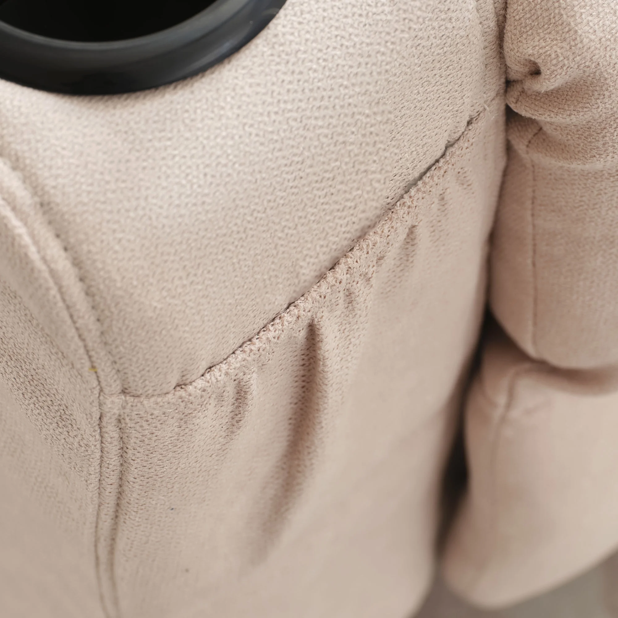 JONPONY Manual Recliner Chair with Heat Therapy and Massage Function, Heavy Duty Reclining Mechanism Massage Chair, Elderly Single Rocker Sofa with Cup Holders for Bedroom Home Theater,Grey