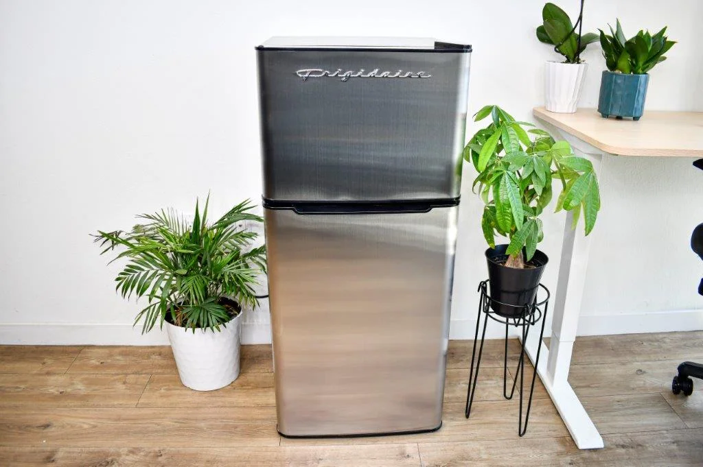 Frigidaire, 4.5 Cu. ft., 2 Door Compact Refrigerator-Chrome Trim, EFR451, Platinum