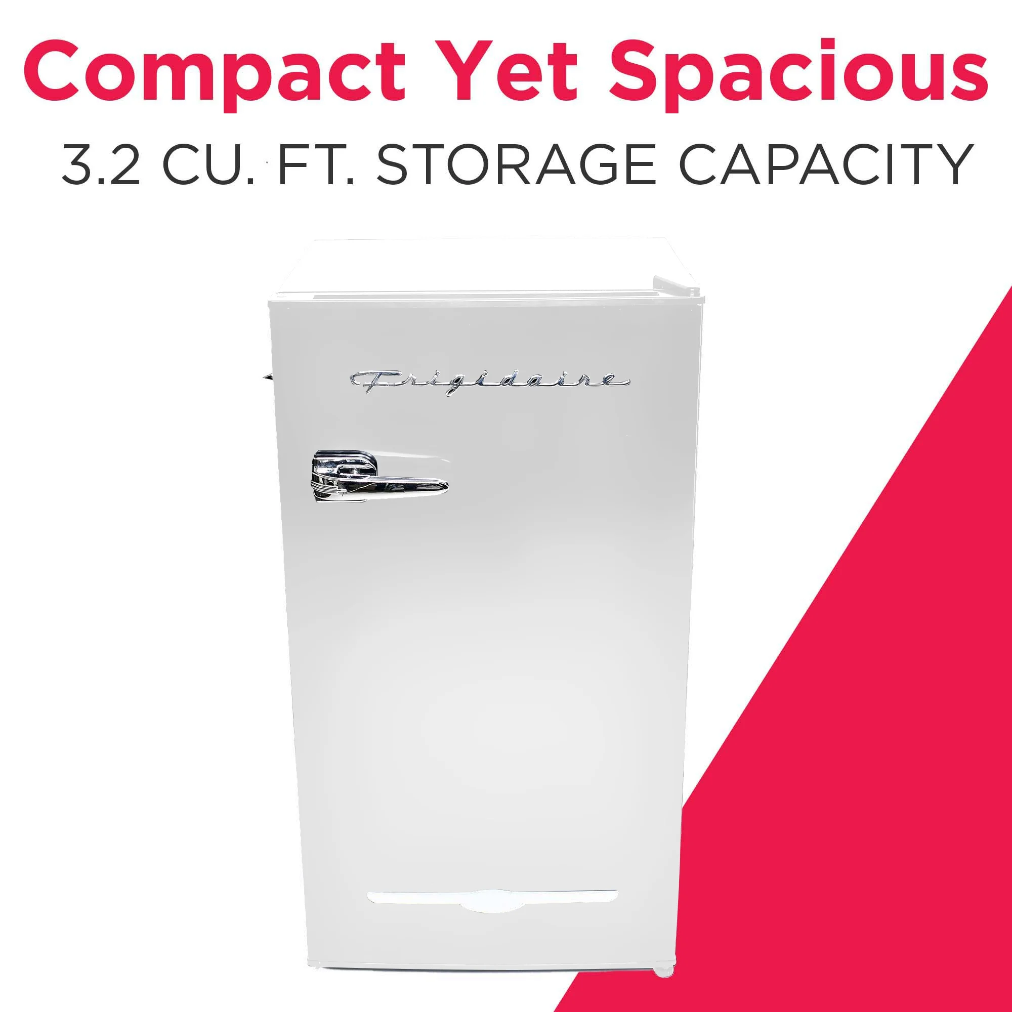 Frigidaire EFR376-C-PINK 3.2-Cu.-Ft. 65-Watt Retro Bar Fridge with Side Bottle Opener (Pink)