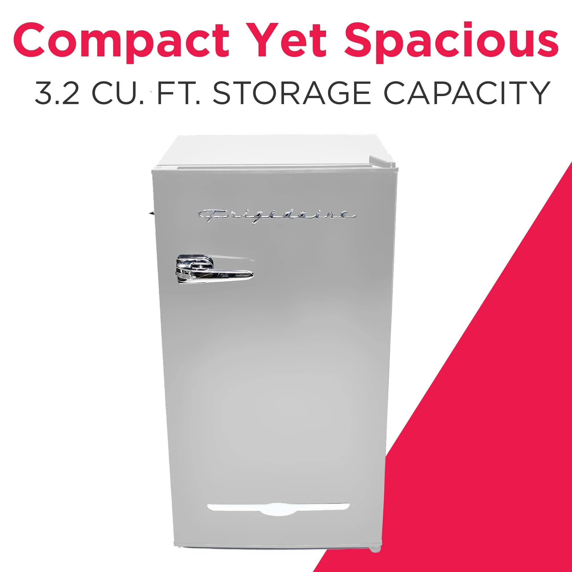 Frigidaire EFR376-C-PINK 3.2-Cu.-Ft. 65-Watt Retro Bar Fridge with Side Bottle Opener (Pink)